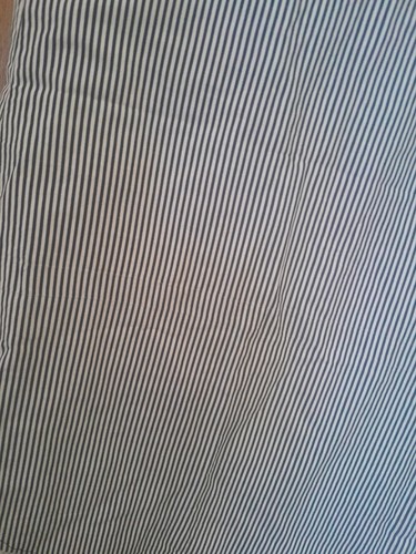 Annie Greenabelle Size 10 Womens White & Navy Pinstripe Mini Dress Summer Yacht - Picture 8 of 8
