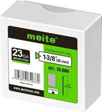 10,000 Pcs 23 Gauge Pin Nails 1-3/8-Inch Length Headless Piner Nails Galvanized