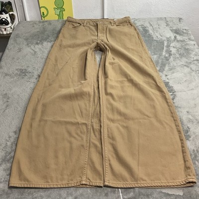 Gap Baggy Mid Rise Ultra Soft Jeans Brown Wide Leg Women s Size 28/6 Boho Indie