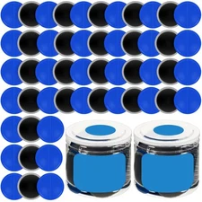 160 Pcs Heavy Duty Tire Patches Radial Patch Round Fast Repair Cold Tyre Punc...