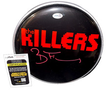 Brandon Flowers The Killers Hot Fuss Autographed Signed 10in Drumhead JSA 2
