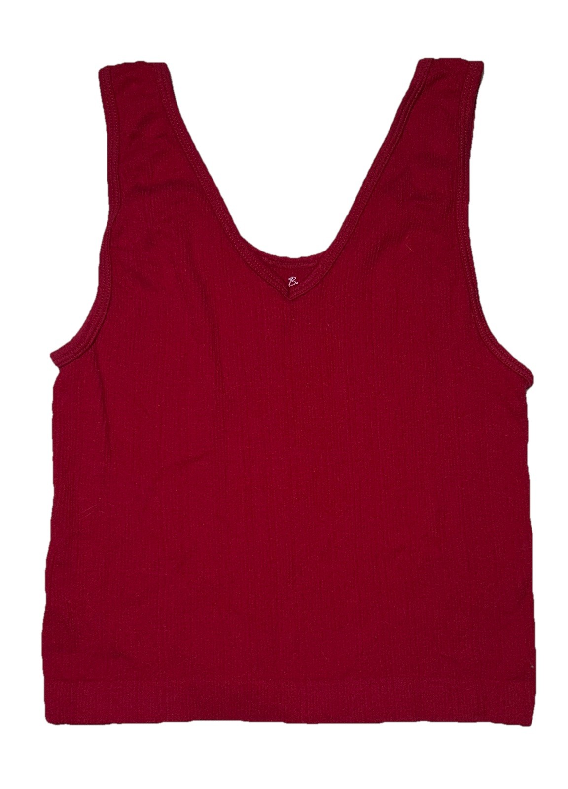 Active Basic Women’s Ribbed Seamless V-neck Tank … - image 1