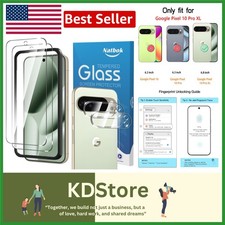 2-Pack Glass Screen Camera Protectors for Pixel 10 Pro XL Anti-Scratch, HD ...