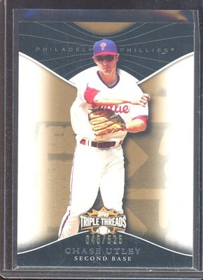 Chase Utley 2009 Topps Triple Threads Sepia #63 (45/525)