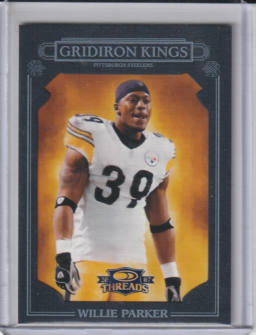 WILLIE PARKER Steelers 2007 Donruss Threads Blue Framed Pro Gridiron Kings /50