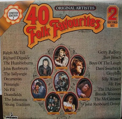 2xLP Ralph McTell, Richard Digance, Humblebums 40 Folk Favourites NEAR MINT