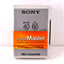 SONY MINI CASSETTE DV/DVCAM 40/60 MINUTES DIGITAL MASTER NEW