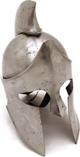 Casco Espartano Griego Acero 18G Guerrero Medieval con Forro de Cuero