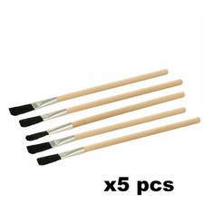 x5 Plumbers Solder Flux Paste Brushes.Brush for PVA Glue, Paint, Solvents, Craft