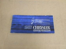 1967 Chrysler Newport New Yorker 300 Town Country Owners Manual Original