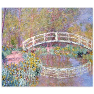 Claude Monet, Brücke in Monets Garten, Poster