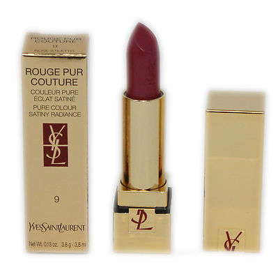 YSL ROUGE PUR COUTURE PURE COLOUR SATINY RADIANCE LIPSTICK 3.8 ML #9 NIB-59603