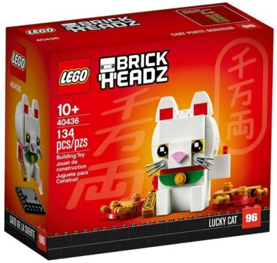 NIB LEGO BrickHeadz Lucky Cat (40436) Chinese New Year Japanese Manaki Neko