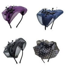 Elegant Beaded Hair Accessory For Women Fascinators Hat Party Wedding Headband