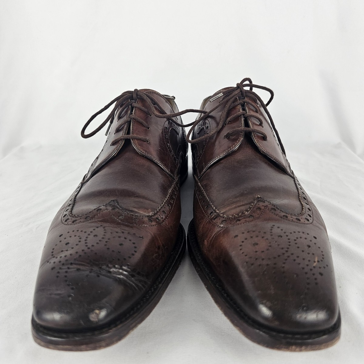 Magnanni Sergio Men\'s US Size 12 M Wingtip Oxford Dress Black Leather 13974 Magnanni Sergio Wingtip Oxford 13974 Brown Leather Dress  main image 3