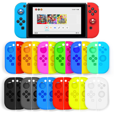 Für Nintendo Switch NS OLED Joy-Con Controller Silikon Schutzhülle Hülle Kappen