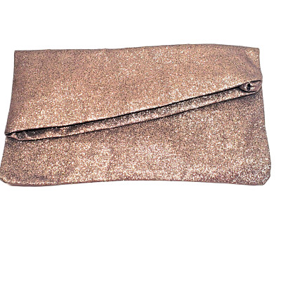 NEW Clutch Purse Gold Metallic Sparkly Glitter Evening Holiday Formal No Brand