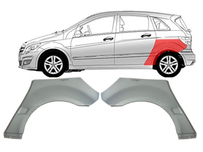 Für Mercedes-Benz W245 B-Klasse 2005- 2011 Radlauf Reparatur Blech Satz/ L+R