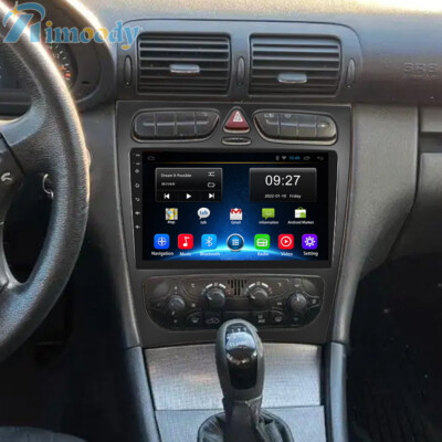 Für Mercedes Benz C-Klasse W203 2001-2004 Android 13 Autoradio 9'' Navi GPS WIFI