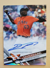 2017 Topps Chrome David Paulino Refractor Rookie Auto RC 249/499 Astros