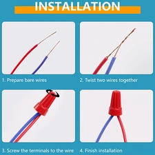 350Pcs Electrical Wire Connectors Nuts Colorful Wire Caps Kit Twist Caps Nuts