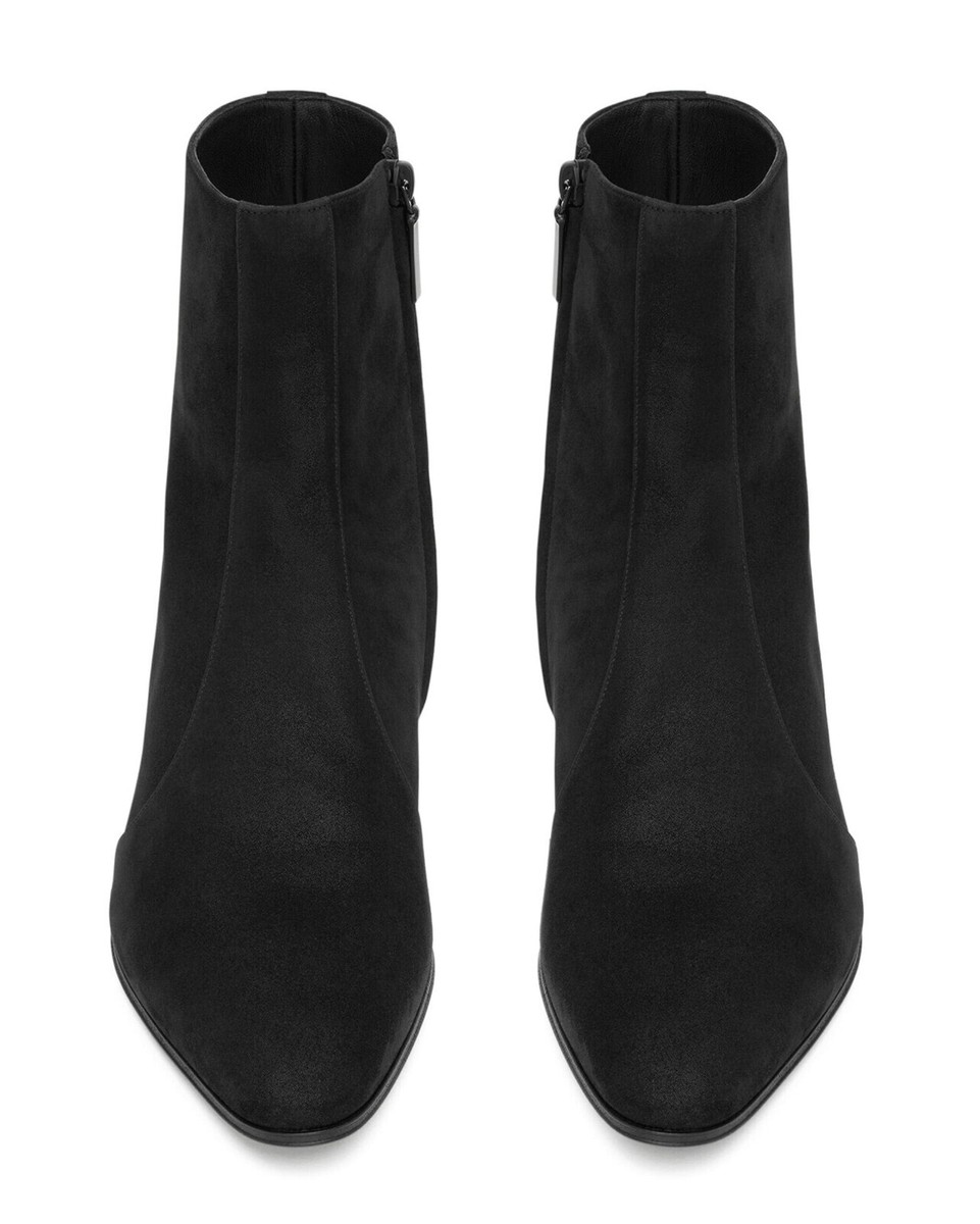 BNIB* Saint Laurent YSL - Vassili Black Suede Men Ankle Boots