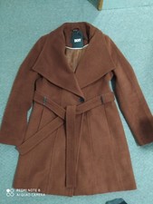 Dkny Womens Brown Coat