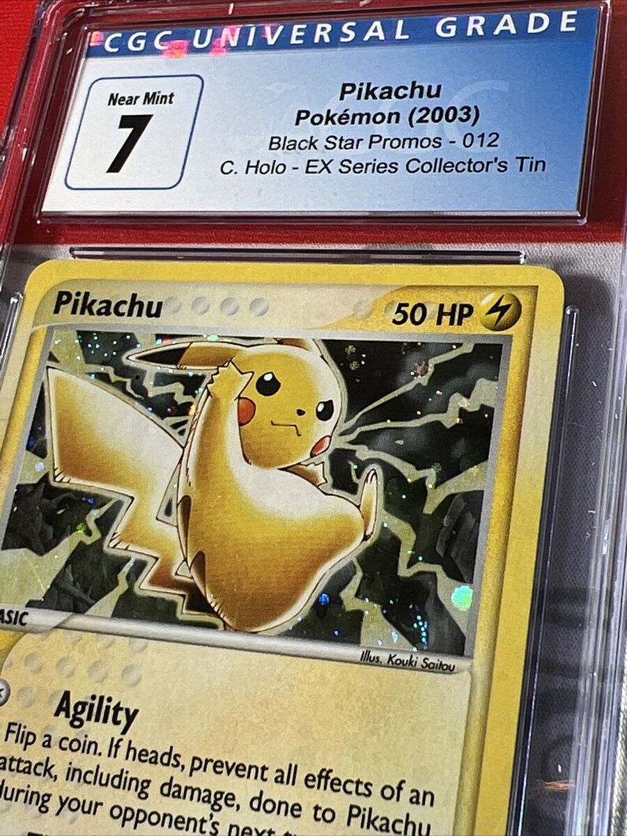 Pikachu Holo Black Star Promo 012 CGC 7 EX/NM+ Pokémon Card Pikachu Holo Black Star Promo 012 CGC 7 EX/NM+ Pokémon Card