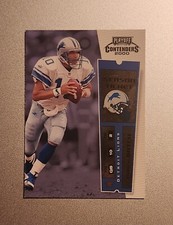 2000 PLAYOFF CONTENDERS CHARLIE BATCH #33 DETROIT LIONS 