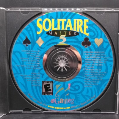 Solitaire Master 5 (Windows PC CD-ROM eGames 550 Complete Games) No Manual