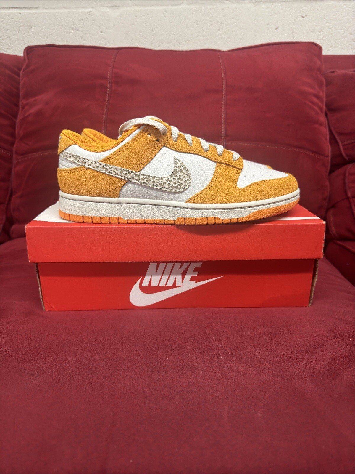 ✅Nike Dunk Low “Safari Swoosh - Kumquat”✅