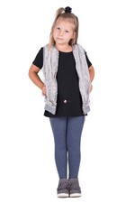 Children Kids Girls Plain Cotton Thick Full Length Leggings Party Pants All Ages