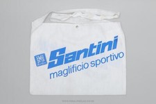 Santini Maglificio Sportivo Cycling Musette Bag - White/Blue Classic 1990s Feed