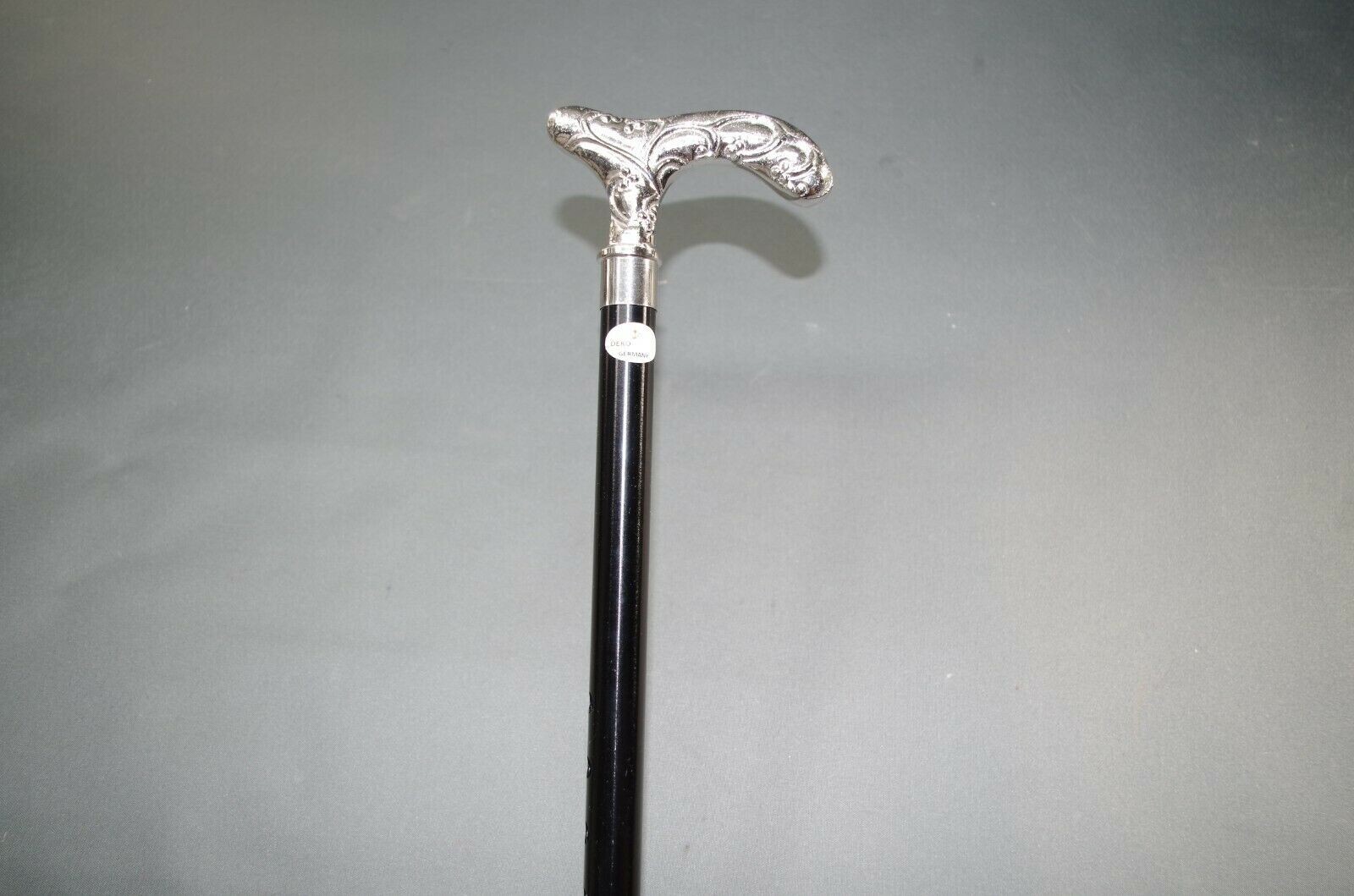 Antique Solid Brass chrome carved Handle Vintage … - image 2