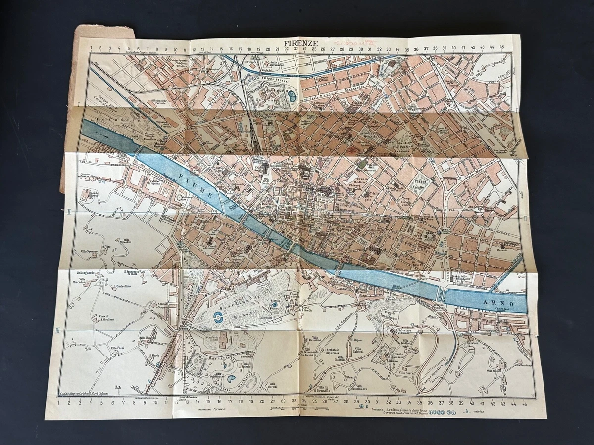 古董欧洲地图、地图册意大利1930-1939 日期范围| eBay