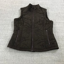 Isis Vest Womens 6 Full Zip Jacket Brown Quilted Casual Ladies