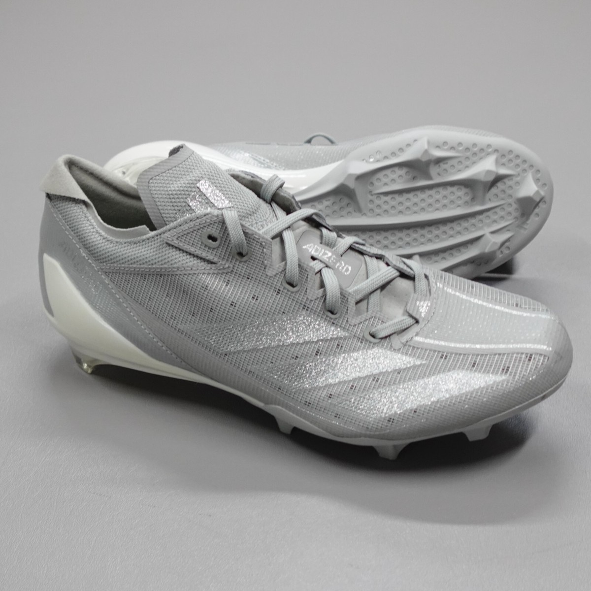 Adidas Football Cleats Silver White Adizero Electric IE4386 