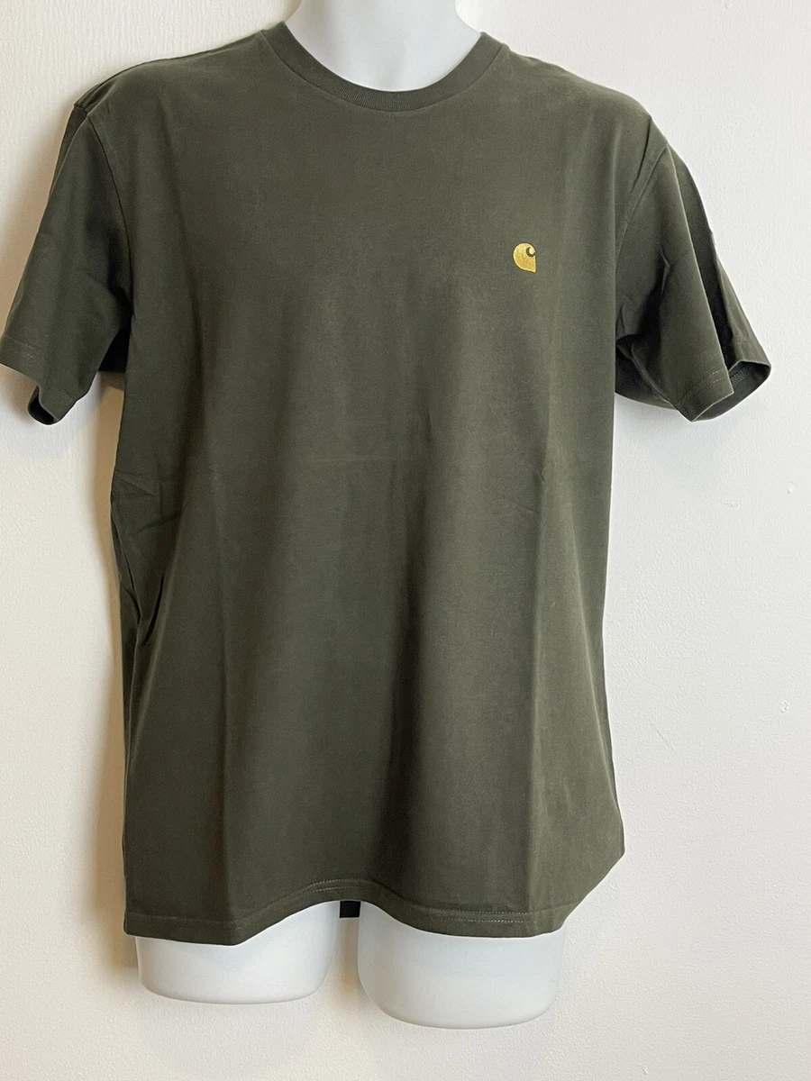 Carhartt WIP S S Chase Tee Top Military Army T Shirt Dark Green