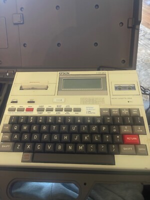 Epson sk/writer  HX20 vintage laptop computer (1983). 