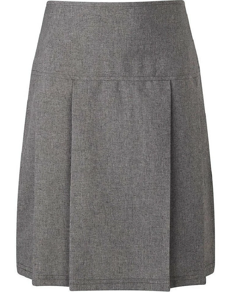Gray uniform top skirt juniors