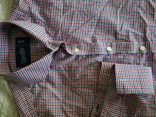 Woodies Red White & Blue Gingham French Cuff Premium Fabric *Review Measurements - Picture 8 of 11