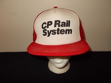 VTG-1980s CP Canadian Pacific Rail System railroad engineer train hat sku24