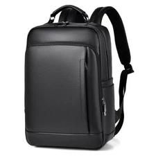 US Mens Genuine Leather Backpack Satchel Laptop NoteBook School Travel Bag