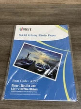 Uinkit 100 sheets Inkjet Glossy Photo Paper Single Sided 8.5x11 Inkjet 37lb 135G