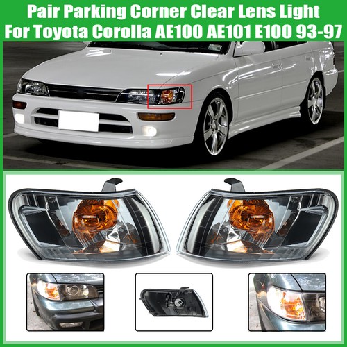 Par de faros carcasa negros para Toyota 93-97 y derecha | eBay