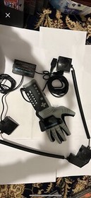 nes game console, power glove and games