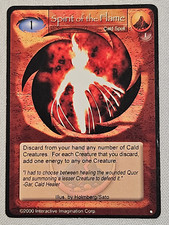 Magi Nation Duel: Spirit of the Flame - Cald Spell - Rare 1st Edition Vtg 2000
