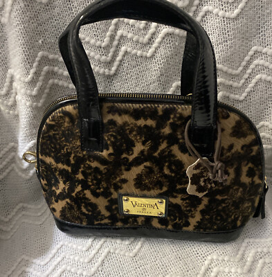 VALENTINA ITALIA Shoulder Bag, Black Tan
