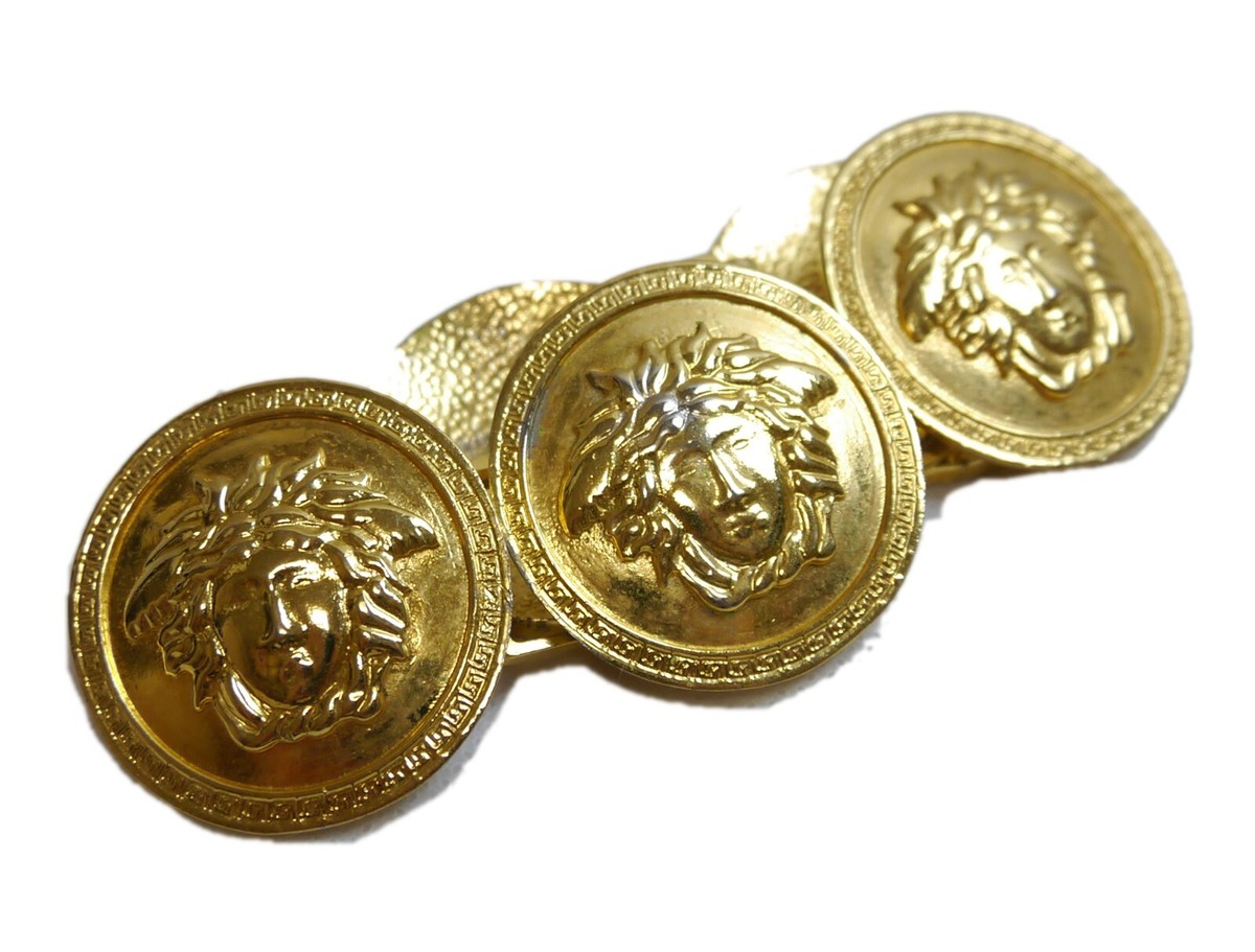 Authentic versace Bracelet coin medusa Metallic #3632 | eBay