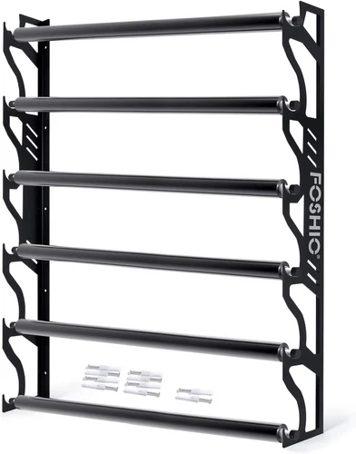 6 Rolls Media Storage Vinyl Wrap Fabric Decal Wall Rack Mount Bracket Holder - Picture 2 of 7